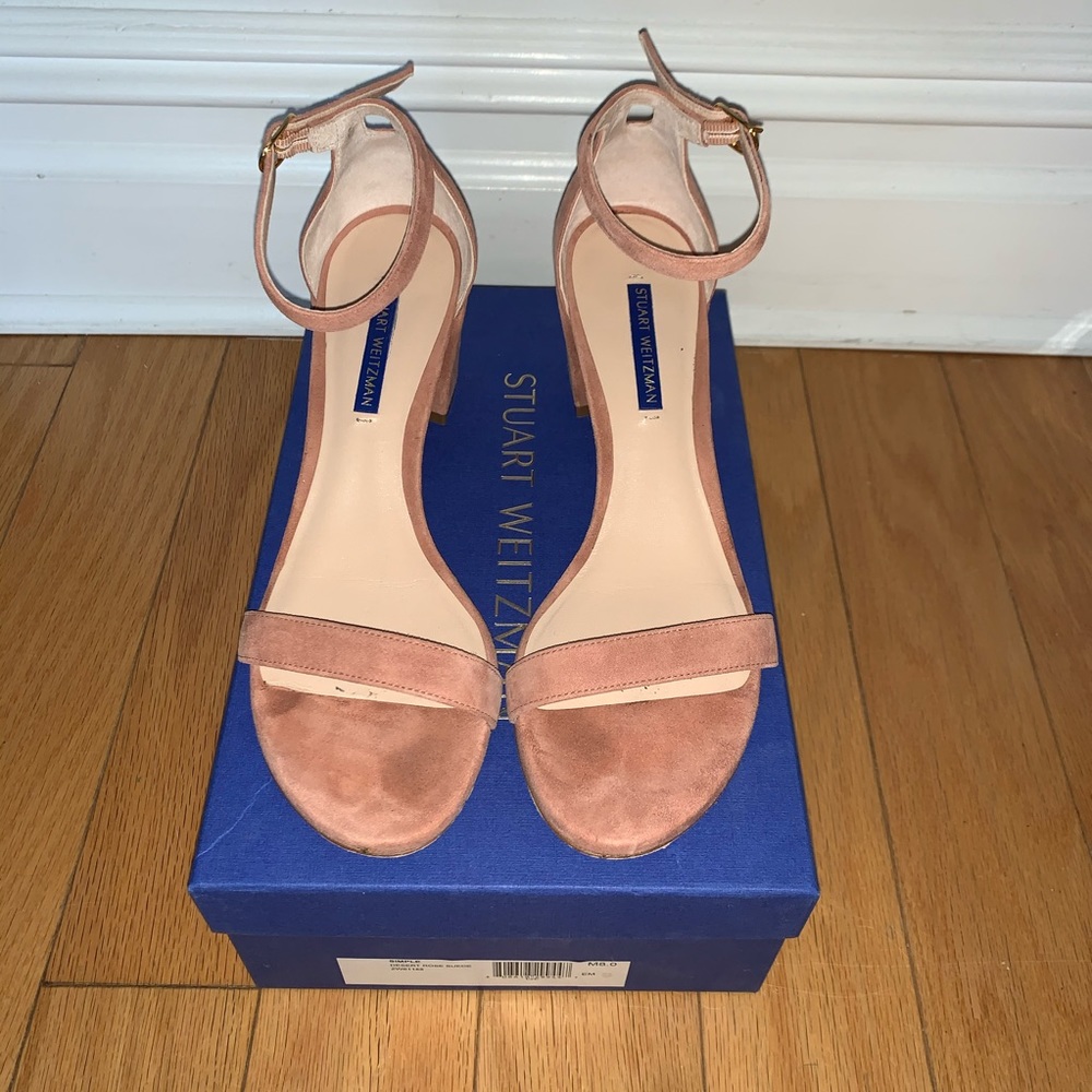 Stuart Weitzman Simple Sandal, size 8/8.5